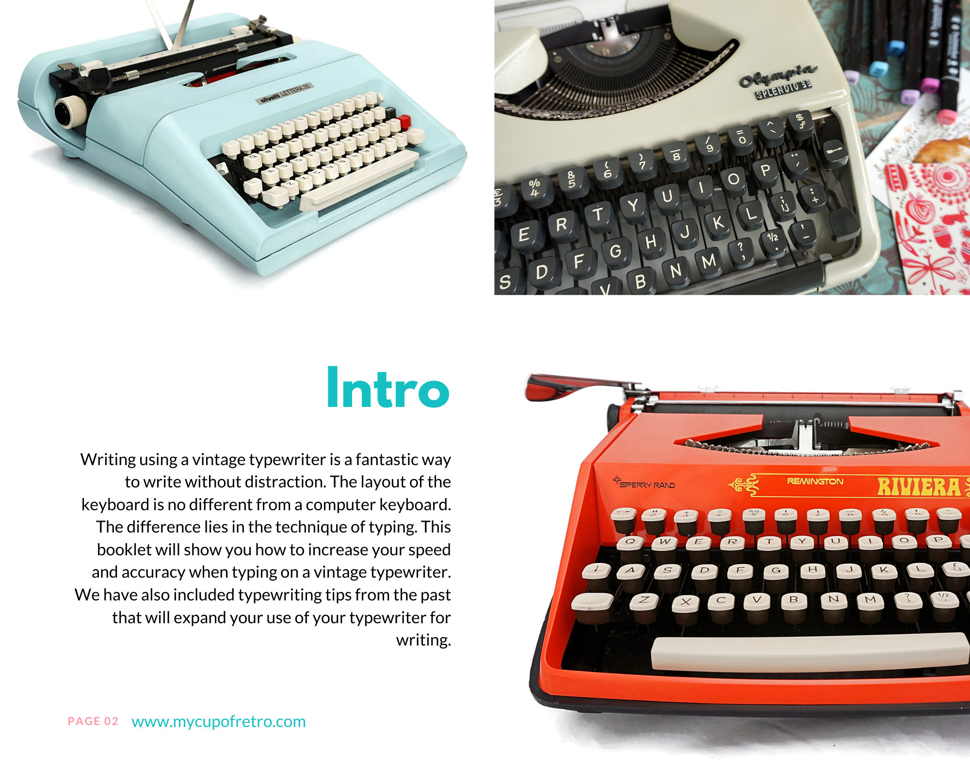 Writer's Guide to Typewriting Ebook Instant Download Etsy Australia