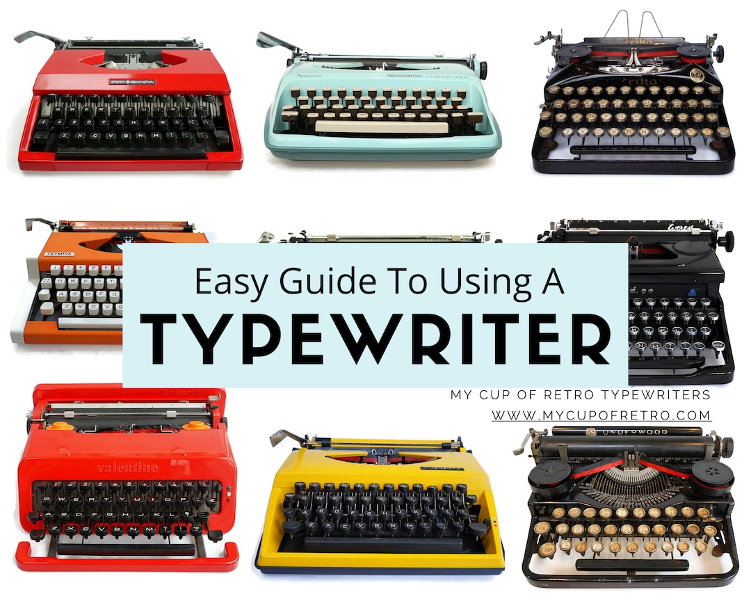 Typewriter Tutorial Easy Guide to Using A Typewriter - Instant Download - Beginner ...