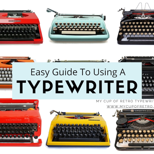 Easy Guide To Using A Typewriter - Instant Download - Beginner Typewriter User Guide -