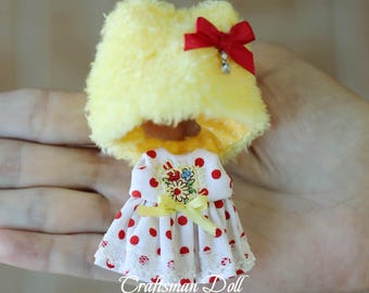 Vestido pequeño Blythe/Ropa Piteter Blythe/Ropa Little Pullip/Ropa Little DAL/Ropa hecha a mano para Piteter Blythe