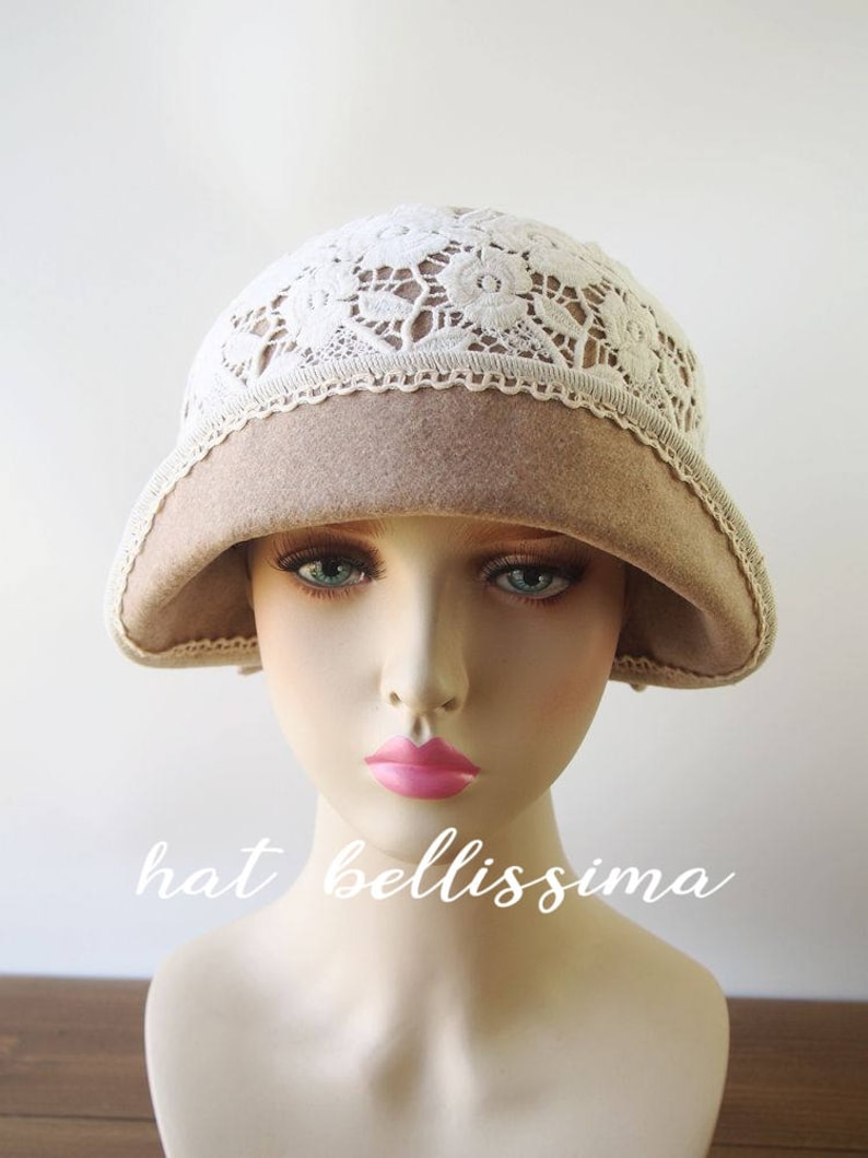 SALE 1920/'s Hat Vintage Style hat winter Hats hatbellissima ladies hats millinery hats cloche Hats wool hats