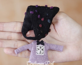 Vestido pequeño Blythe/Ropa Piteter Blythe/Ropa Little Pullip/Ropa Little DAL/Ropa hecha a mano para Piteter Blythe
