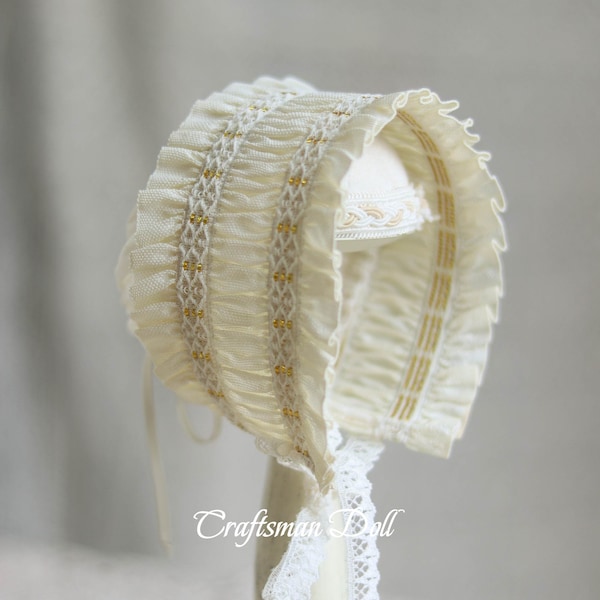 Blythe hat/Bonnet for blythe/doll accessories/doll hat/handmade doll's hat/hat for blythe/Pullip Hat/Pullip Bonnet/craftsmandoll