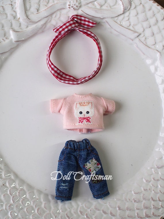 プチブライス用ジーンズパンツ（プチブライス/リトルプーリップ用