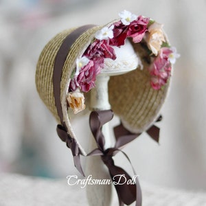 Blythe hat/Bonnet for Blythe/Blythe accessories/Pullip accessories/Pullip ha/Pullip bonnet/doll hat/handmade doll hat/CraftsmanDoll