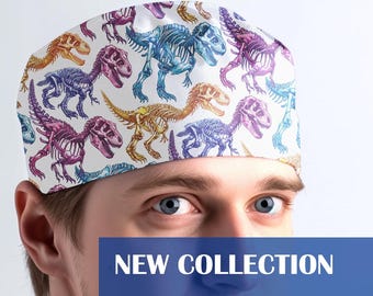 Unisex Toggle Scrub Cap, man Surgical Hat