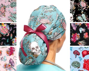 women\u2019s scrub hat Ponytail scrub cap women\u2019s scrub cap watercolor rainbow Ponytail scrub hat tye dye tye dye colorful