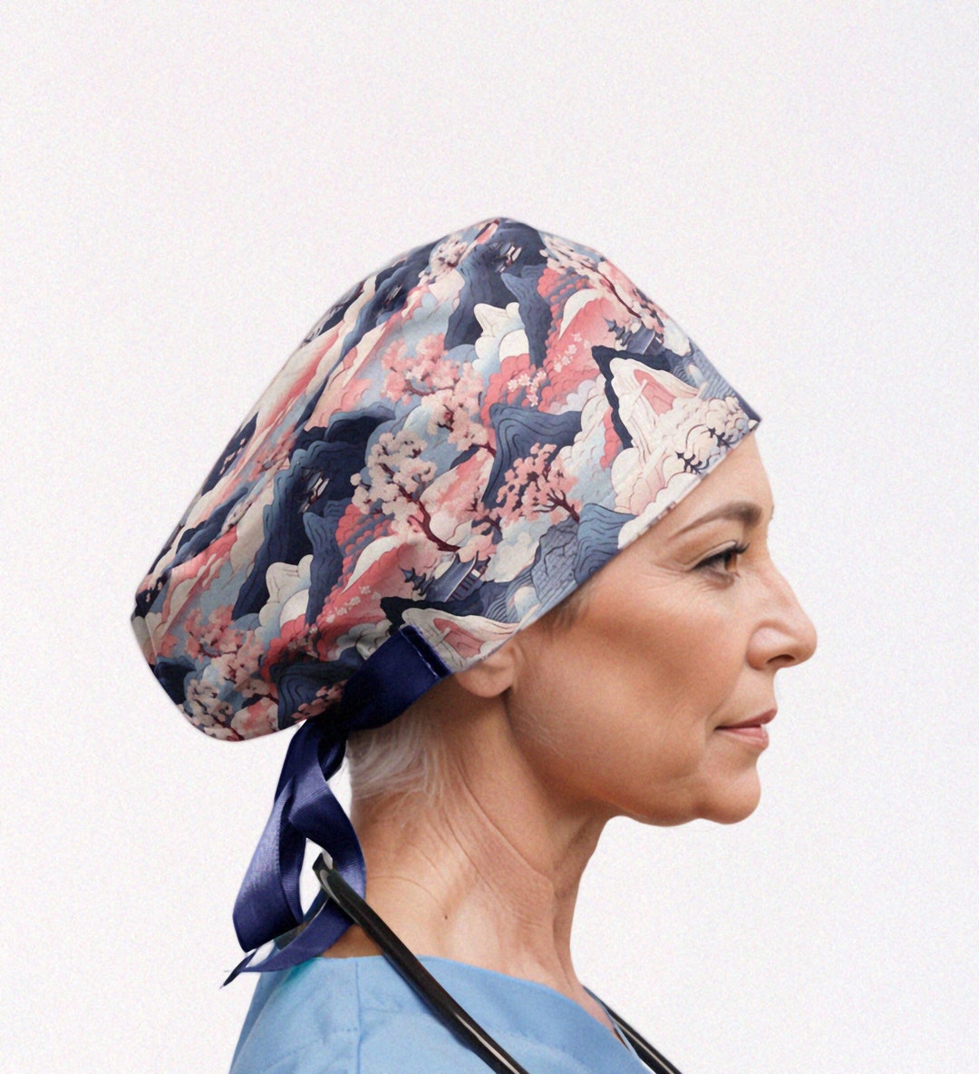 Japanese Style Scrub Caps for Women Asian Scrub Cap Surgical Cap With