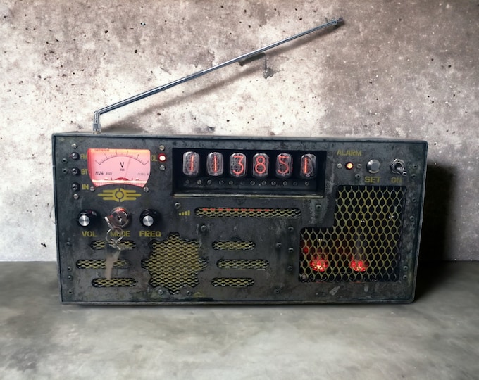 Nixie Tube Clock Radio With Bluetooth, AUX, Fmradio, Alarm, in Aluminium Case Etsy