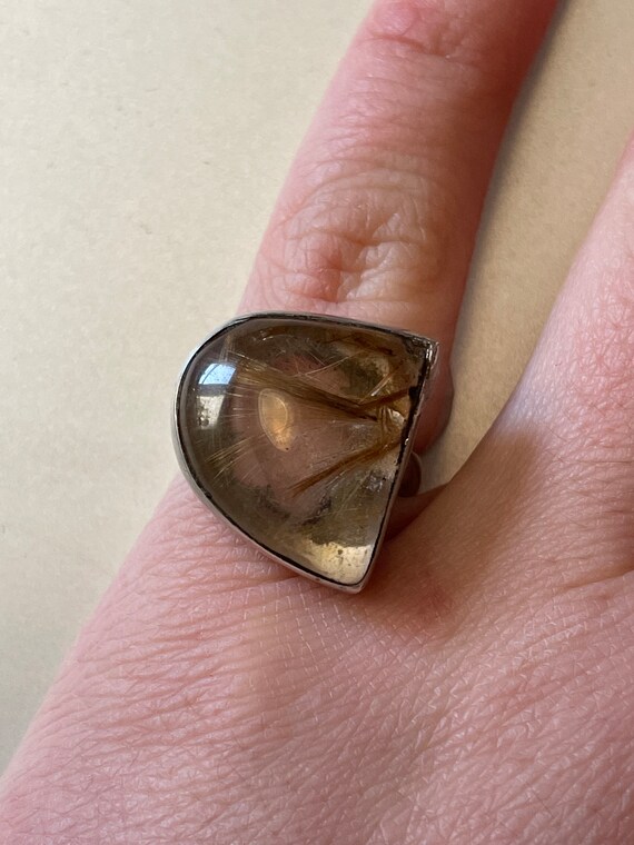 Rutilated Quartz Ring - image 6