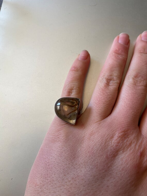Rutilated Quartz Ring - image 1