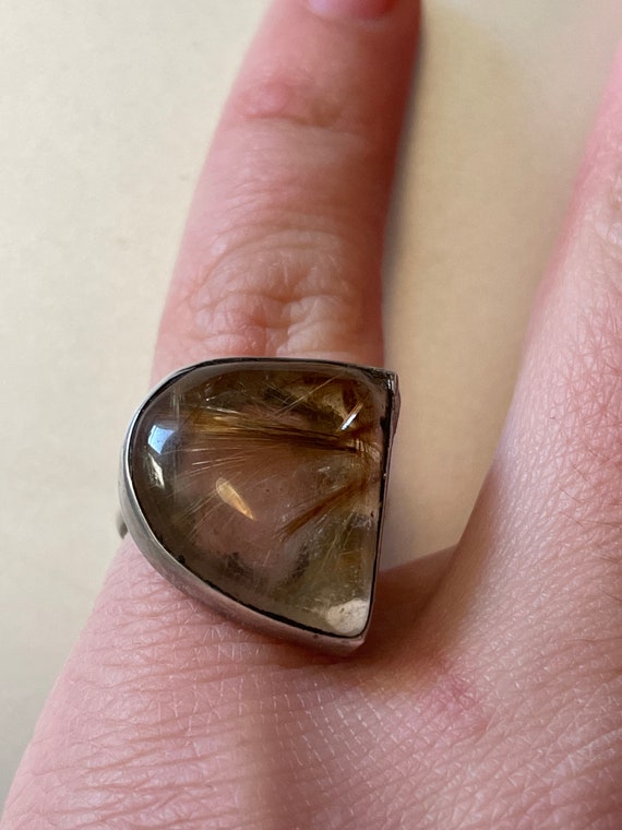 Rutilated Quartz Ring - image 2