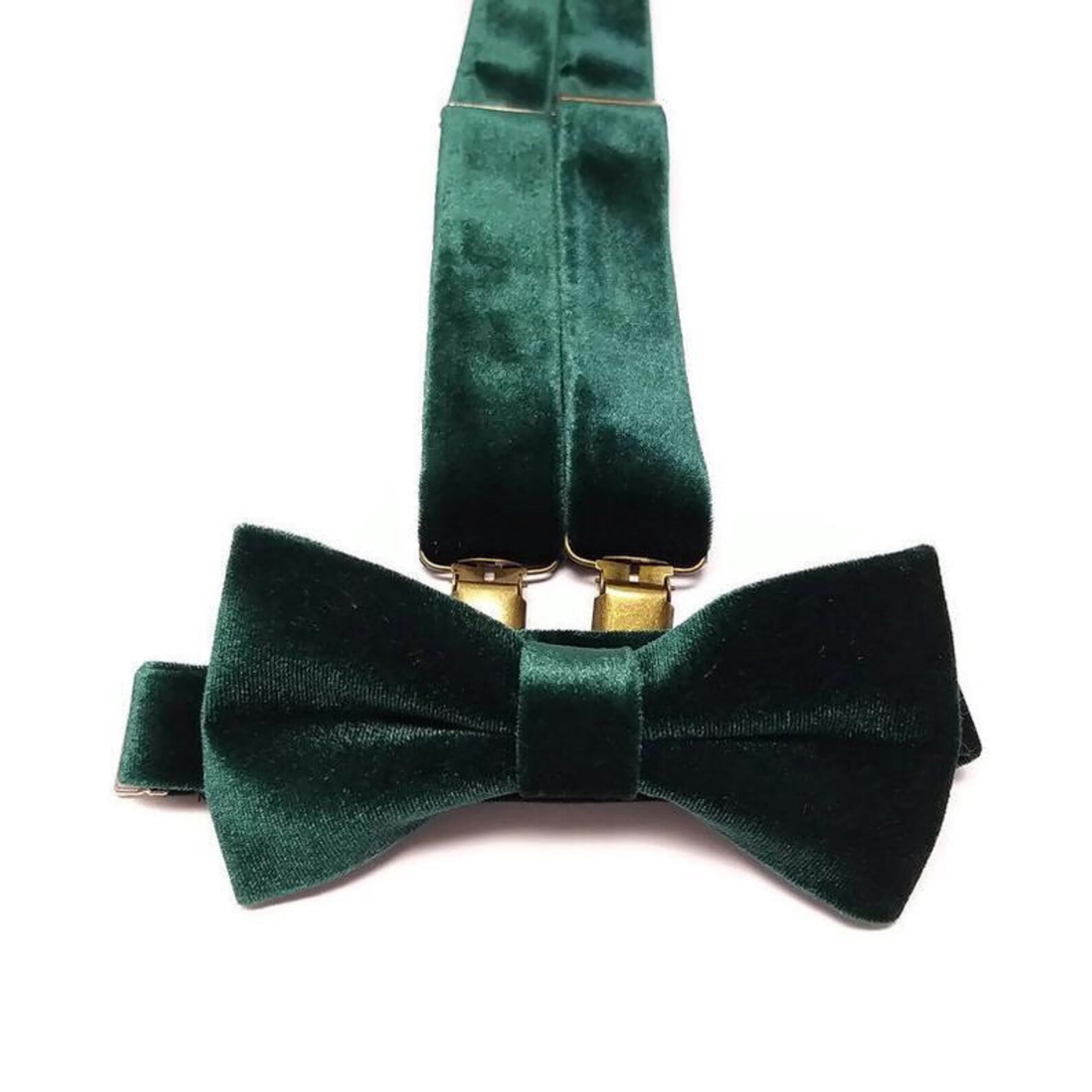 Emerald Green Bowtie Yback Suspenders for Baby Boys Wedding Etsy