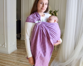 Purple ring sling and 12 more colors jacquard baby sling