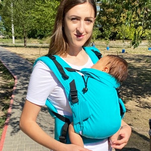 Mochila recém-nascido canguru linho algodão
