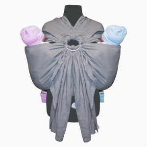 Malishastik Twin Ring Sling para bebês gêmeos