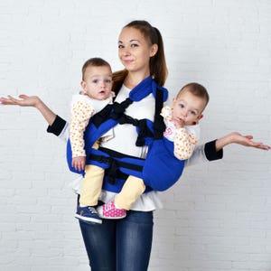 Twin Baby Carrier, Twins Carrier Tandem, Twin Wrap Carrier, Twin Carrier, Baby Twins, Baby Carrier, Twins Carrier image 8