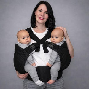 Black twin baby carrier wrap