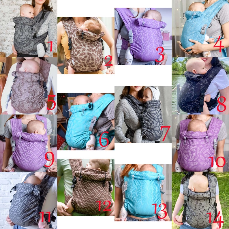 Mei Tai Baby Carrier Wrap Brown Geometry. Organic Cotton Mei Etsy