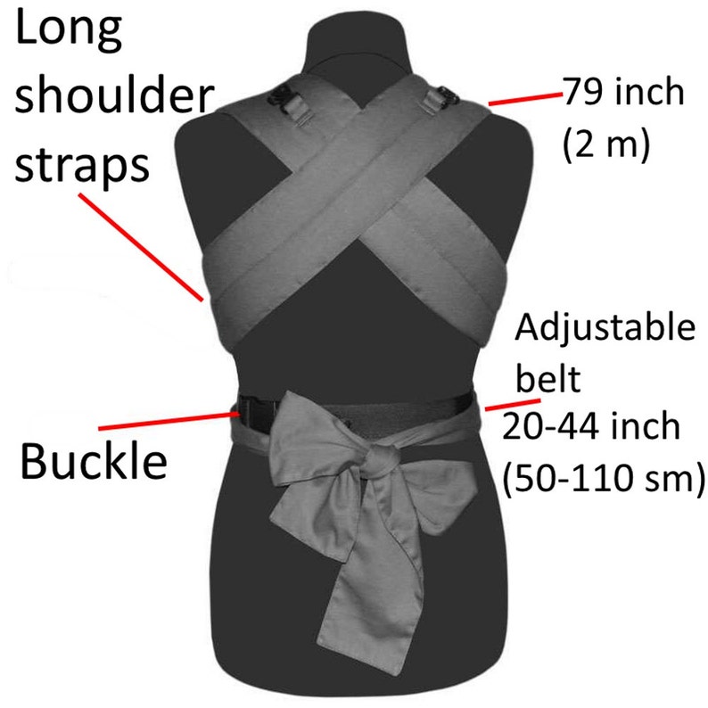 portador de beb\u00e9 Baby Carrier Wrap Adjustable Linen Mei Tai Toffee