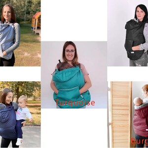 Universal Baby Carrier Cover: 3-Season Windproof Fleece-Lined image 2