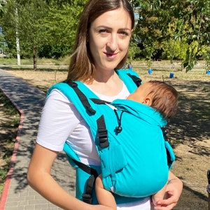 Newborn backpack baby carrier linen cotton