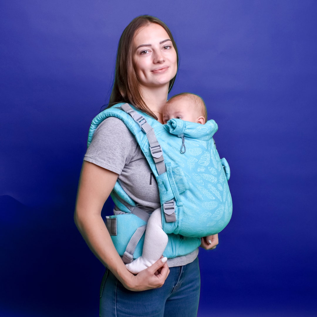 Baby Newborn Carrier Turquoise Feathers Newborn Baby Sling for Etsy