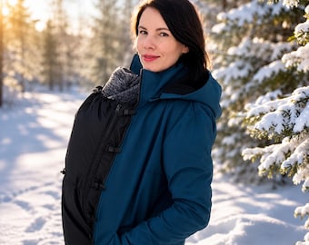 Universal Maternity & Babywearing Jacket Insert 2 in 1 | Pregnancy Coat Extender | Sling and Baby Carrier Cover