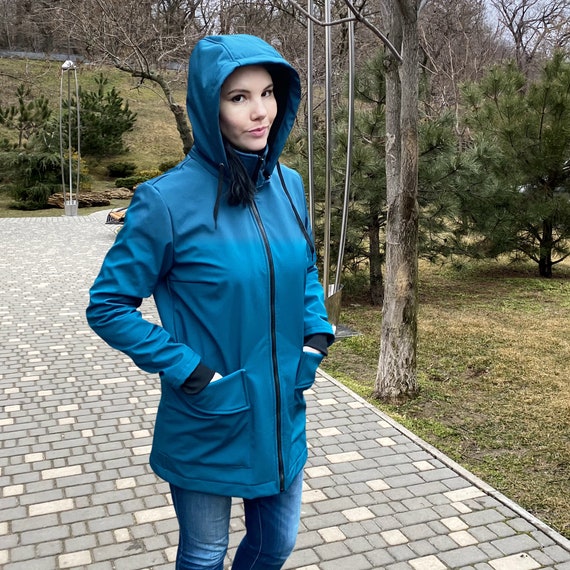 Manteau de portage - Softshell - Bleu - taille S