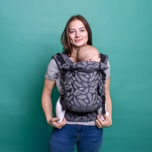 Canguru para recém-nascidos e crianças pequenas algodão 0-48 m Cinza Penas