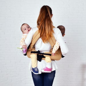 Twins Carrier Tandem, Twin Wrap Carrier, Twin Carrier, Twin Baby Carrier, Baby Twins, Baby Carrier, Twins Carrier image 3