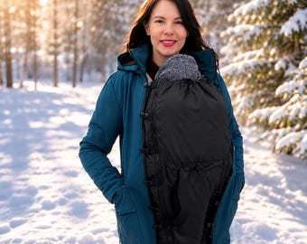 Babywearing Jacket Insert | Baby Carrier Cover for Winter | Universal Jacket Extender for Mom & Baby | Sling Cover