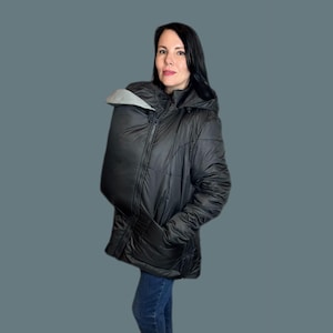 3-in-1 Babywearing Jacket: Autumn Maternity Coat with Removable Insert
