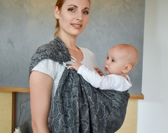 Cotton ring sling baby carrier