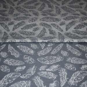 Gray jacquard cotton fabric by the yard