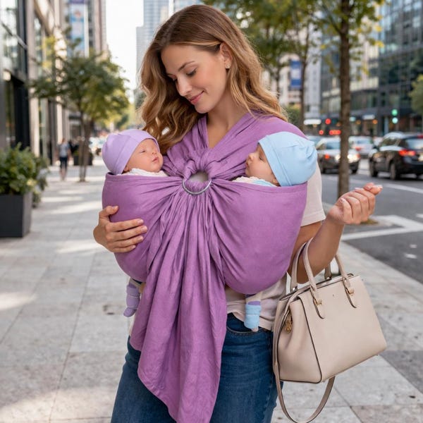Malishastik Twin Ring Sling for Baby Twins