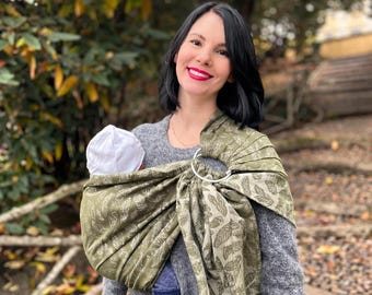 Woven Cotton Ring Sling – Adjustable Baby Carrier Wrap