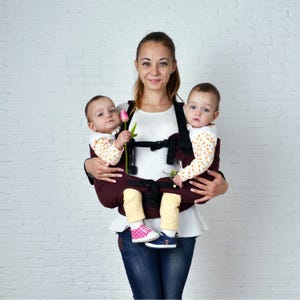 Twins Carrier Tandem, Twin Wrap Carrier, Twin Carrier, Twin Baby Carrier, Baby Twins, Baby Carrier, Twins Carrier image 7