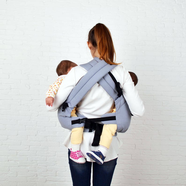 Twin Baby Carrier Twins Carrier Tandem Twin Wrap Carrier Etsy