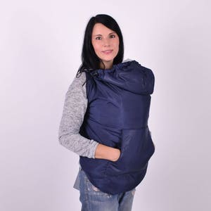 Extensor de casaco de maternidade para inverno, outono e primavera, azul-marinho, extensor de casaco para carregar bebês, capa para carregar bebês, capa para carregar crianças pequenas, carregar bebês