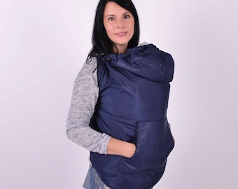 Winter, autumn and spring Maternity coat extender Navy, Babywearing Coat Extender, Baby carrier cover, Toddler carrier cover, Babywearing
