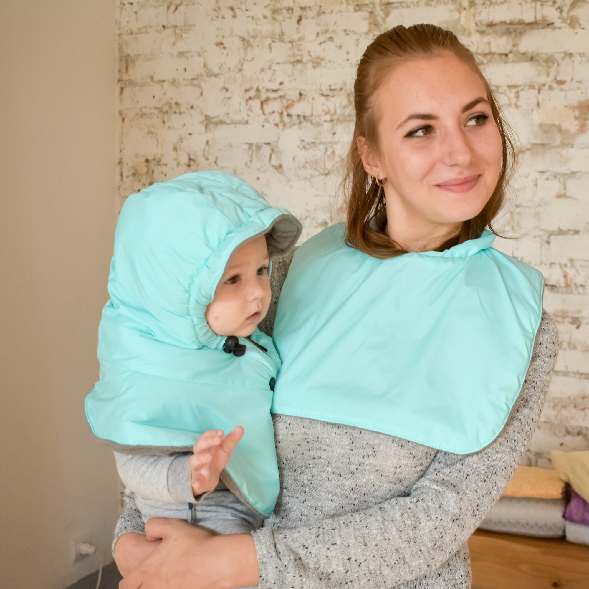 Adjustable Baby Hood With Turtleneck and Mum Babywearing Etsy