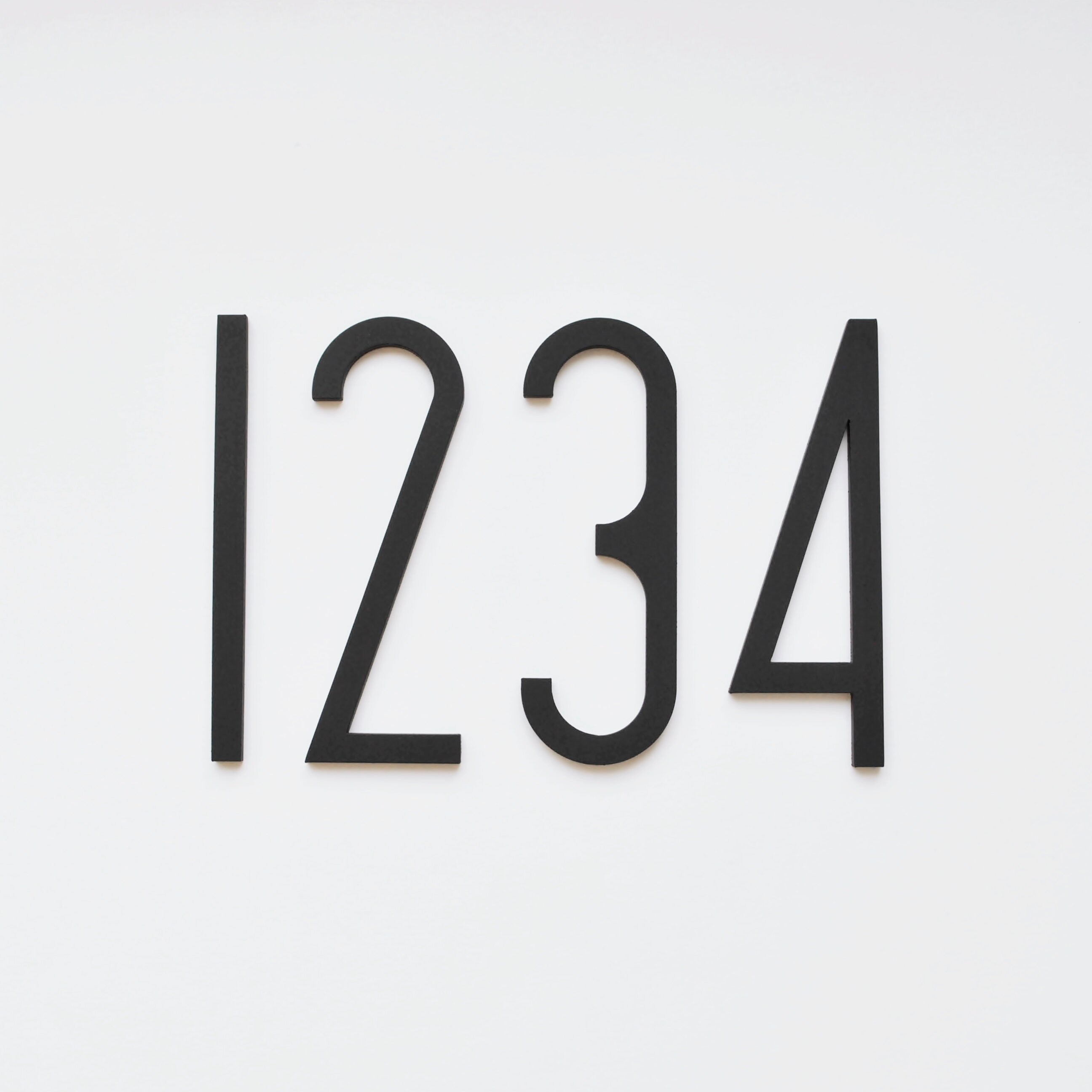 Minimal Acrylic Numbers 4 10cm Acrylic House Numbers Etsy UK