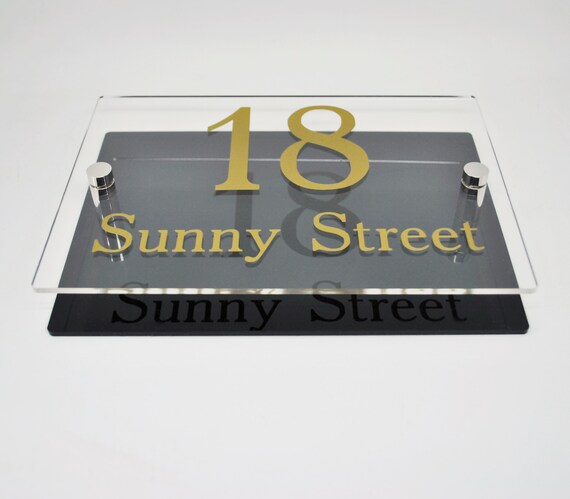 SCREW on House Door Building 10cm Stainless Steel House Numbers No 95