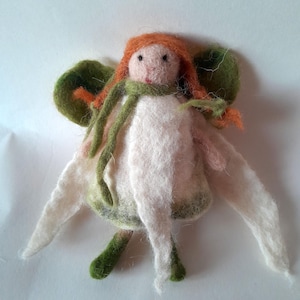 Felted dressable doll, spring fairy with accessories