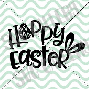 Easter SVG, Hoppy Easter SVG, bunny svg, Easter bunny svg, happy easter svg, Digital cut file, Easter egg svg, bunny svg, commercial use OK