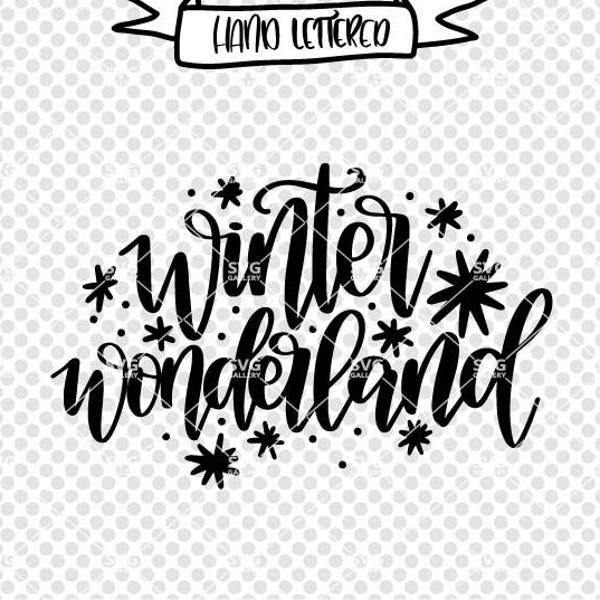 Winter Wonderland svg, Christmas SVG, Winter SVG, Digital cut file, winter svg file, snowflake svg, snow svg, let it snow svg, commercial