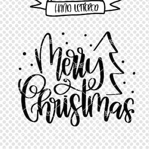 Merry Christmas svg, Christmas SVG, Digital cut file, winter svg, Merry Christmas svg, christmas tree svg, hand lettered, commercial use OK