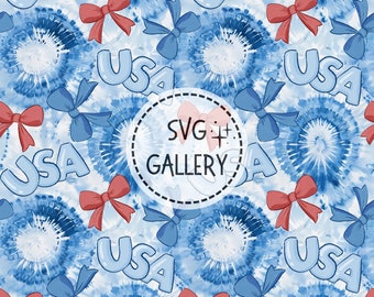 Fourth of July Seamless Pattern Repeat for Fabric Sublimation, Patriotic, Independence Day, Tie Dye, American, Digital Paper, Commercial Use