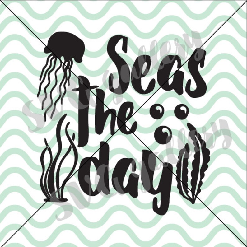 Download Ocean SVG Seas the day SVG Digital cut file quote summer | Etsy